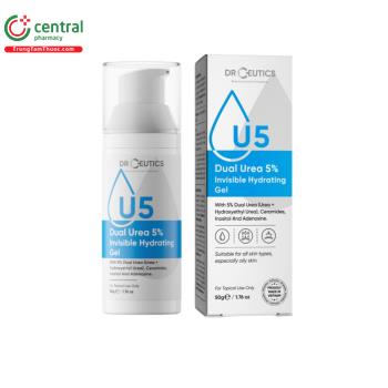 Gel dưỡng ẩm DrCeutics Dual Urea 5% Invisible Hydrating Gel 50g