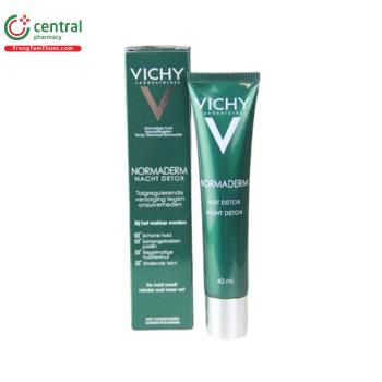 Gel giảm dầu và giúp se khít lỗ chân lông ban đêm Vichy Normaderm Night Detox