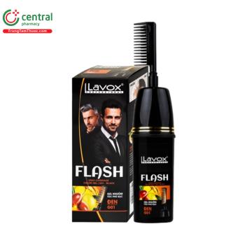 Gel nhuộm tóc phủ bạc Lavox Flash Đen G01