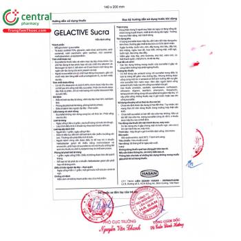Thuốc uống Gelactive Sucra 1g - Giảm nhanh triệu chứng bệnh dạ dày