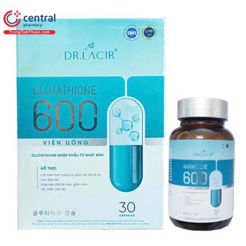 CHÍNH HÃNG] Glutathione 600 Dr Lacir lấy lại nét đẹp thanh xuân