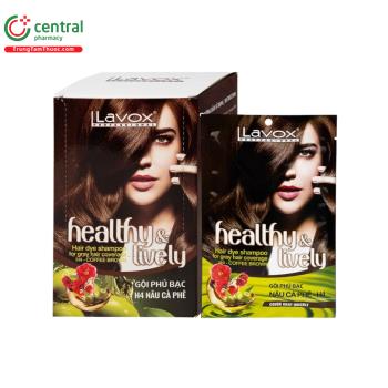 Gội phủ bạc Lavox Healthy&Lively H4 Nâu Cà Phê