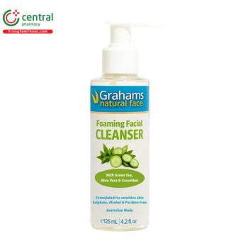 Grahams Natural Face Foaming Facial Cleanser