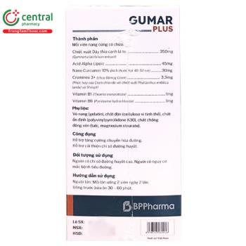 Thuốc Gumar Plus - Giúp ổn định và cải thiện chỉ số đường huyết