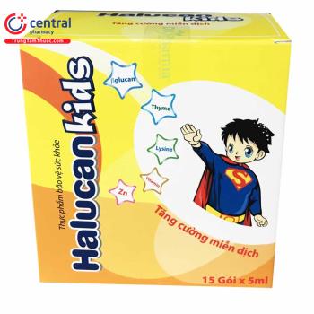 Thuốc Halucan Kids (gói) giúp tăng cường miễn dịch cho bé yêu