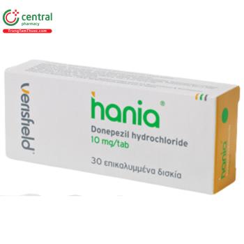 Thuốc Hania 10mg - Điều trị chứng giảm trí nhớ mức độ nhẹ và vừa
