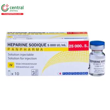 Heparine Sodique 5000UI/ml Panpharma