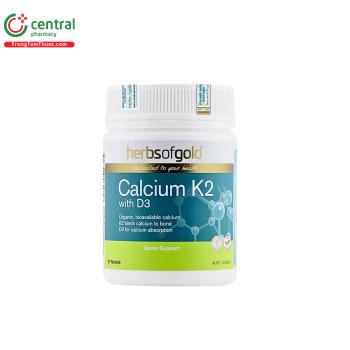 Herbs Of Gold Calcium K2 with D3