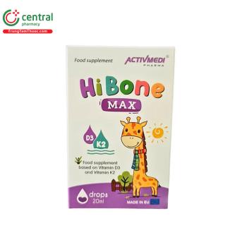 Thuốc HiBone Max hỗ trợ hấp thu Canxi, tăng cường sức khỏe xương và răng
