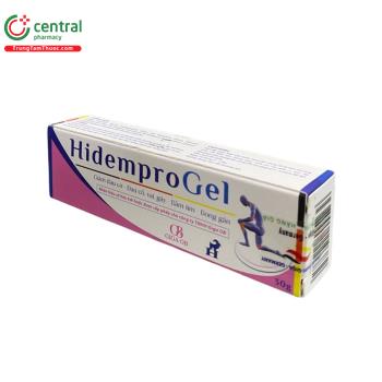 Thuốc Hidempro Gel giảm đau cơ, cổ - vai - gáy, bong gân, bầm tím