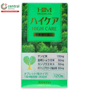 Thuốc High Care - Hỗ trợ giảm ho và giảm đờm, giúp bổ phế hiệu quả