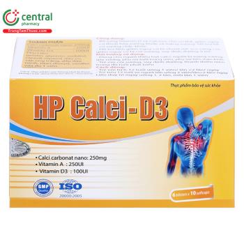 Thuốc HP Calci-D3 - Giúp hệ xương và răng chắc khỏe, giảm chuột rút