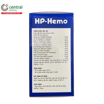 Thuốc HP-Hemo hỗ trợ nhuận tràng, giảm ứ huyết, giảm nguy cơ bị trĩ