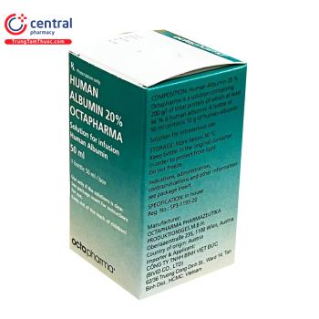 [CHÍNH HÃNG] Dung dịch truyền Human Albumin Octapharma 20%