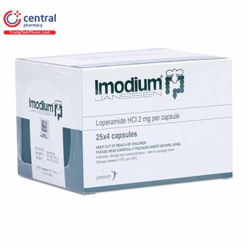 Thuốc Imodium (Hộp 100 viên) - Thuốc điều trị tiêu chảy cấp