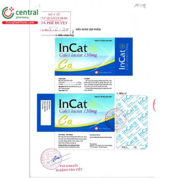 Thuốc Incat 150mg bổ sung calci, ngăn ngừa loãng xương trên người cao tuổi