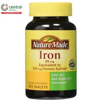 Iron 65mg Nature Made (Lọ 365 viên)