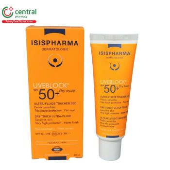 Isispharma UVEBLOCK SPF 50+ dry touch (màu trắng)