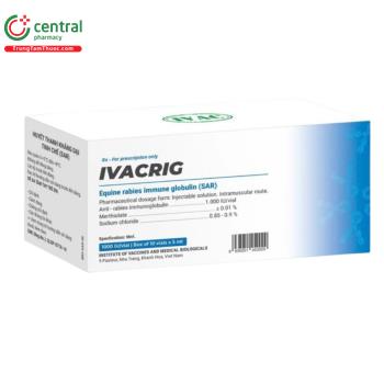 IVACRIG (Huyết thanh kháng dại tinh chế)