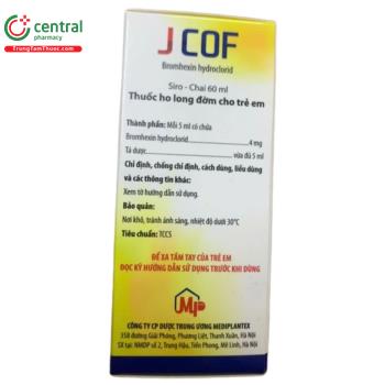 Thuốc J Cof 4mg điều trị rối loạn tiết dịch phế quản, viêm phế quản