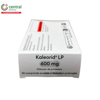 Thuốc Kaleorid LP 600mg - Phòng ngừa và/hoặc điều trị giảm kali huyết