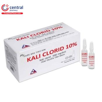 Kali Clorid 10% 500mg/5ml Vinphaco