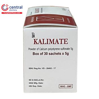 Thuốc Kalimate: điều trị tăng kali, giải độc hiệu quả