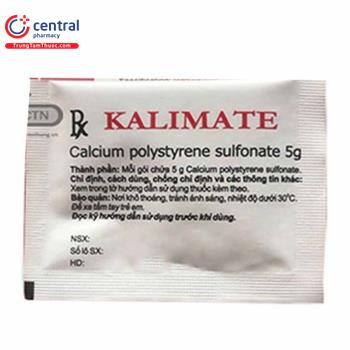 Thuốc Kalimate: điều trị tăng kali, giải độc hiệu quả