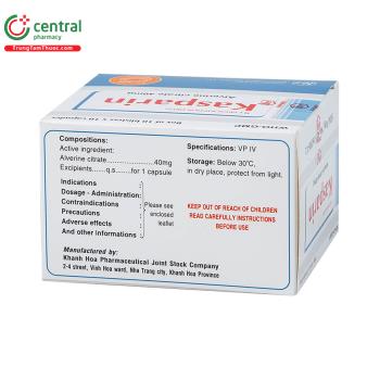Thuốc Kasparin Khapharco chống co thắt đường tiêu hoá, tiết niệu