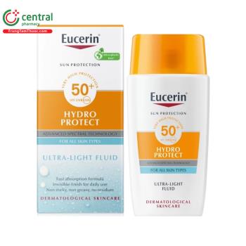 Kem chống nắng Eucerin Sun Protection Hydro Protect Ultra-Light Fluid SPF 50+ PA++++