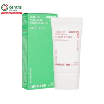 Kem chống nắng Innisfree Tone Up No Sebum Sunscreen EX SPF50+ PA++++