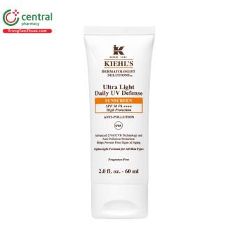 Kem chống nắng Kiehl's Ultra Light Daily UV Defense Sunscreen SPF 50 PA++++ 