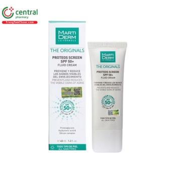 Kem chống nắng MartiDerm The Originals Proteos Screen SPF50+ Fluid Cream