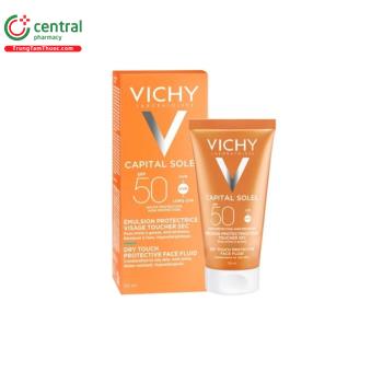 Kem Chống Nắng Vichy Capital Soleil Dry Touch Protective Face Fluid SPF50 50ml