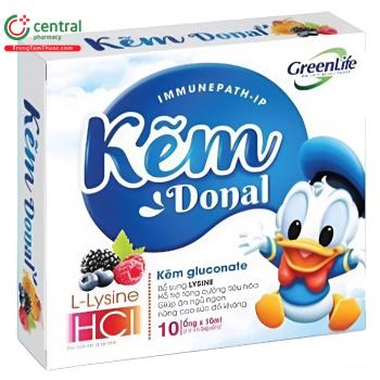 Kẽm Donal Greenlife (Hộp 20 ống)