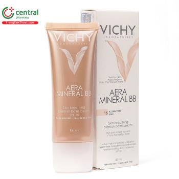 Kem lót nền che khuyết điểm và chống nắng Vichy Aera Mineral BB 40ml