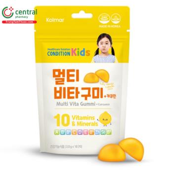 Kẹo dẻo dinh dưỡng Condition Kids Multi Vita Gummi + Curcumin