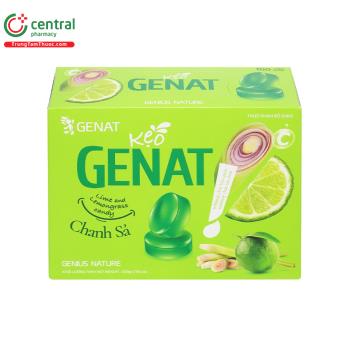 Kẹo Genat Lime and Lemongrass candy Chanh Sả (100 viên)