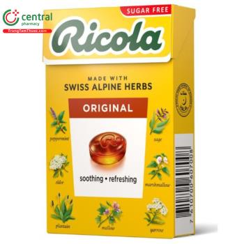 Kẹo ngậm thảo mộc không đường Ricola Original Herb (40g)