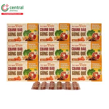 Kẹo ngậm Viala Chanh Đào Gừng Quế