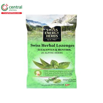 Kẹo Swiss Herbal Lozenges Eucalyptus-Menthol 55g