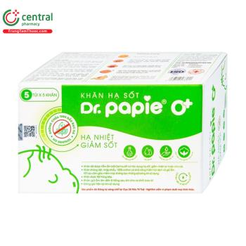 Khăn hạ sốt Dr.Papie 0+ 