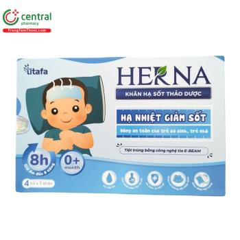 Khăn Hạ Sốt Thảo Dược Herna