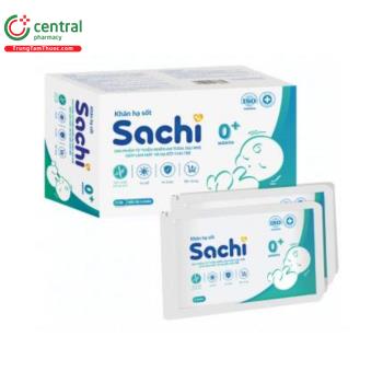 Khăn hạ sốt thảo dược Sachi 0M+