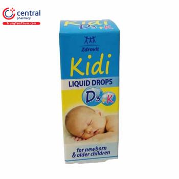 Kidi Liquid Drops D3 + K