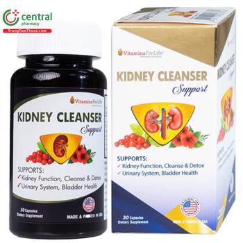 Kidney Cleanser Support Vitamins For Life (hộp 30 viên)