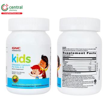 Kids Chewable Calcium For Kids 4-12