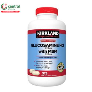 Kirkland Glucosamine HCL 1500mg with MSM 1500mg