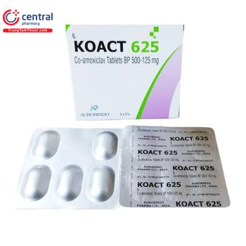 Thuốc Koact 625 giúp điều trị nhiễm trùng hô hấp, tiết niệu, sinh dục