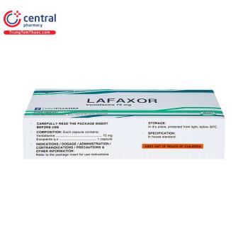 [CHÍNH HÃNG] Thuốc Lafaxor 75mg - điều trị trầm cảm